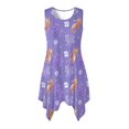 thumbnail image 1 of HELLHERO Seahorse Coral Pleated Sundress, Sleeveless Women Sleeveless Tank Dress Crew Neck Side Pockets Sleeveless Sundress, 1 of 8