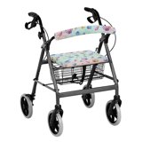 Seeshell Pattern HELLHERO Seashell Pattern Rollator Walker Seat Back Cover, Reusable ...