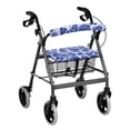 thumbnail image 1 of HELLHERO Seat & Backrest Covers for Elder Removable Rollator Seat Covers and Seniors Men Women Waterproof Fits Rollators Indigo-dyed Tropical Foliage, 1 of 7