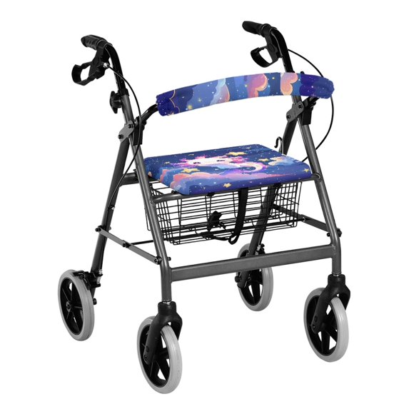 HELLHERO Seat & Backrest Covers for Elder Rollator Walker Cover and Salamander for Seniors