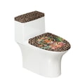 thumbnail image 1 of HELLHERO Set of 2 Soft Lid Cover Set for Toilet with Elastic Bottom for Adjustable, Leopard Tiger Floral Design, 1 of 8