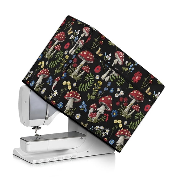 HELLHERO Sewing Machine Cover Cucumber Jars Lightweight Soft Polyester Material Waterproof Dustproof Cover