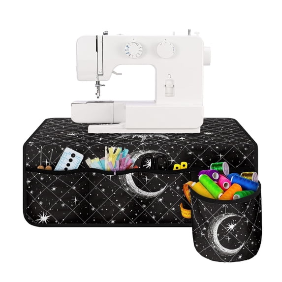 HELLHERO Sewing Machine Mat with Storage Cylinder Storage Travelling and Sewing Classes for Most Sewing Machines for Friend Family Gift
