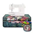 thumbnail image 1 of HELLHERO Sewing Machine Pad Cat and Floral Patterns Storage Bag Easy to Clean Travelling 25.2in×24.4 Inch for Friend Family Present, 1 of 5