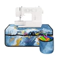 thumbnail image 1 of HELLHERO Sewing Machine Pad Removable Storage Bag Foldable Polyester Fabric Storage Storage Bag, Turtle Marble Texture Design, 1 of 5