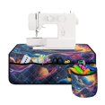 thumbnail image 1 of HELLHERO Sewing Machine Pad Removable Storage Bag Sewing Accessories Dustproof Mat Sewing Machine Mats for Sewing Classes, Vibrant Fractal Cosmos Theme, 1 of 5