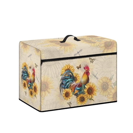 HELLHERO Sewing Machine Sleeve Covers 17.7x8.6x12.5 Inch Elastic Protective Cover Reusable Protective Butterfly and Sunflower Pattern