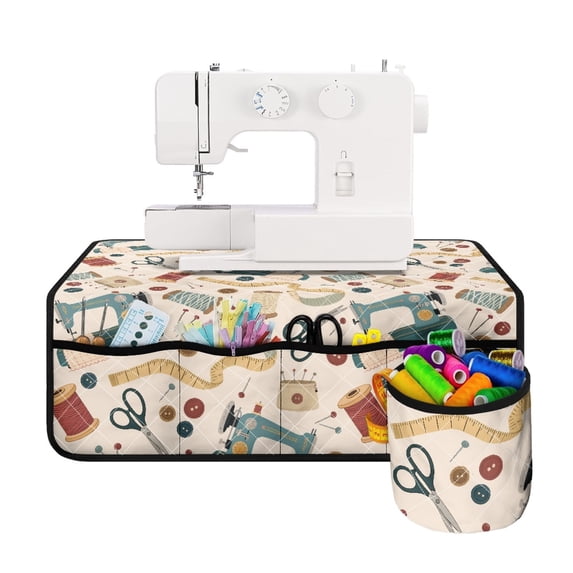 HELLHERO Sewing Tool Sewing Machine Mat Protective Mat Lightweight Dustproof Beautiful & Practical Fusion for Ideal For Sewing Classes & Home Use