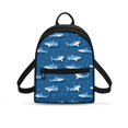 thumbnail image 1 of HELLHERO Shark Geometry Backpack Purse with Lightweight Zipper Pocket Crossbody Shoulder Bag for Vacation, Polyester Mini Polyester Backpacks for Travel, 1 of 8
