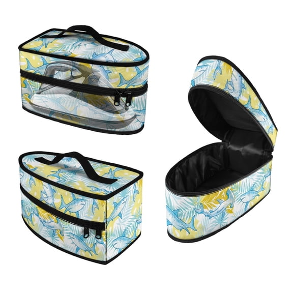 HELLHERO Shark Pattern Steam Iron Carrying Case Lightweight with Zipper Handle, Bag Only