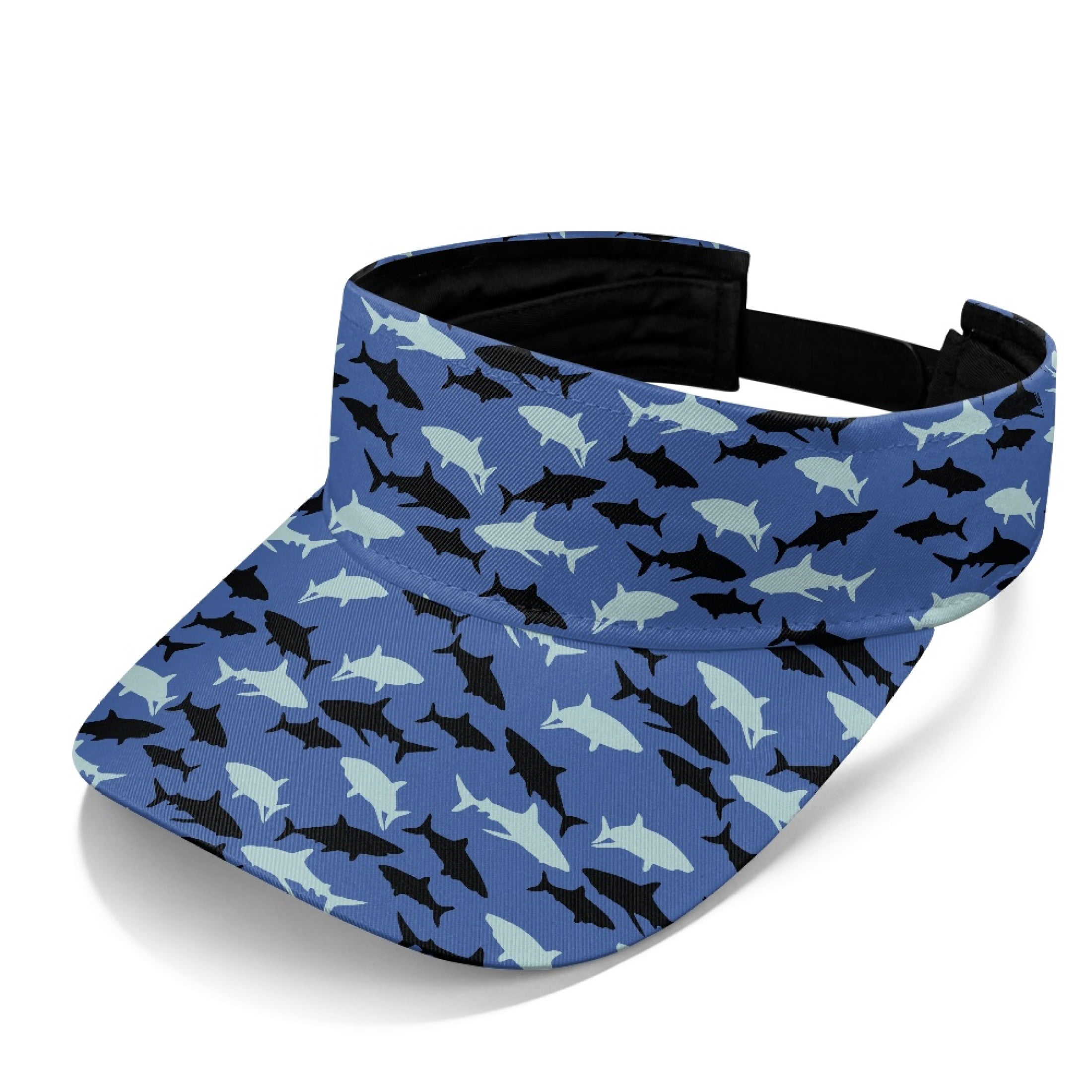 HELLHERO Shark Pattern Sun Visor Cap, Breathable Lightweight  display picture 1