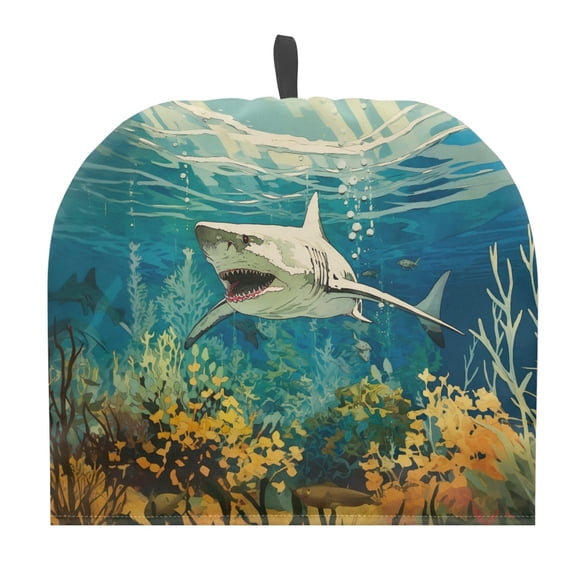 HELLHERO Shark Teapot Dust Cover Keep Warm Thermal Insulation Portable for Women