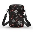 thumbnail image 1 of HELLHERO Shoulder Bag Polyester with Zipper Snowflake Candy Cane Pattern for Daily Commute or Casual Outings Men, Women, 1 of 7