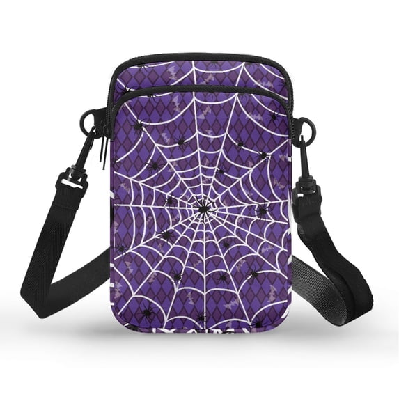 HELLHERO Shoulder Bag for Unisex Outdoor Holiday Travel Cake and Dessert Pattern Design Crossbody Small Bags Adjustable Strap