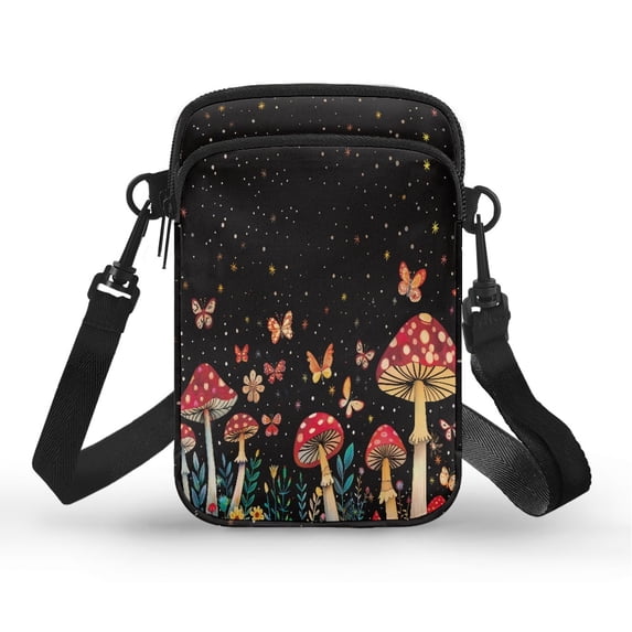 HELLHERO Shoulder Bag for Unisex Polyester Underarm Shoulder Bag with Adjustable Shoulder Strap Cherries