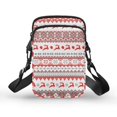 thumbnail image 1 of HELLHERO Shoulder Purse Polyester 2 Layers for Travel Daily Use Men, Women, Christmas Festive Geometry Reindeer, 1 of 7