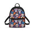 thumbnail image 1 of HELLHERO Skull Design Backpack Purse, Versatile Polyester Small Backpack for Travel Hiking, Water-Resistant Travel Backpack, 1 of 8