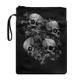thumbnail image 1 of HELLHERO Skull Pattern 1pcs Book Sleeve Protector with Decorative Design Gift Bag Easy Carry Book Case Book Storage Bag with Book Protection, 1 of 8