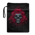 thumbnail image 1 of HELLHERO Skull and Rose Pattern Design Book Cover Sleeve with Decorative Design Polyester Fabric Book Sleeve Cover with Waterproof for Office Protector Wrap Bag, 1 of 8