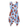 thumbnail image 1 of HELLHERO Sleeveless Sundress, Ladybug Flowers Side Pockets Sleeveless Dresses, Round Neck With Side Pockets Summer Sleeveless Sundress for Christmas Party Work, 1 of 8