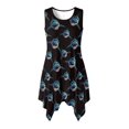 thumbnail image 1 of HELLHERO Sleeveless Sundress, Shark Side Pockets Summer Beach Dress, With Side Pockets Irregular Hem Summer Sleeveless Dress for Holiday Party, 1 of 8