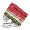 thumbnail image 1 of HELLHERO Snowman Plaid Sewing Machine Cover with Handle and Pocket Pocket Foldable Easy to Replacement and Clean, 1 of 8