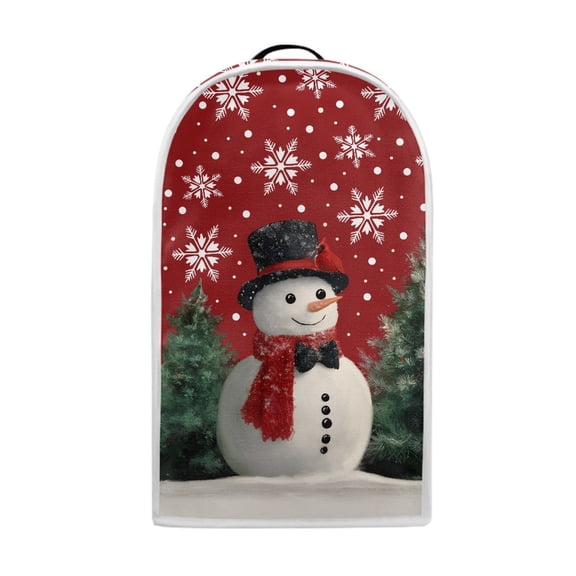 HELLHERO Snowman Snowflake Pattern Dust Cover 1Pcs Easy to Install for Household Users
