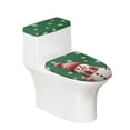 thumbnail image 1 of HELLHERO Snowman Snowflake Pattern Stretch Toilet Lid Covers & Washable and Reusable Soft Fits All Toilet Shapes with Pack of 2 Toilet Seat Cover Replacement, 1 of 8