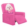 thumbnail image 1 of HELLHERO Soft 4 Pcs Recliner Cover for Pet, Polyester Spandex Washable Recliner Slipcovers for Living Room, Dog Pattern, 1 of 8