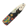 thumbnail image 1 of HELLHERO Soft Fabric Ironing Board Cover Easy to Install Elastic Edge Protection Covers Ironing Board Covers for Homes Cat Floral Pattern, 1 of 5