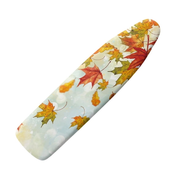 HELLHERO Soft Ironing Board Cover, Fallen leaves Ironing Board Cover, Non Stick Scorch and Stain Resistant Standard Size 15x54 Inch with Elastic Edges