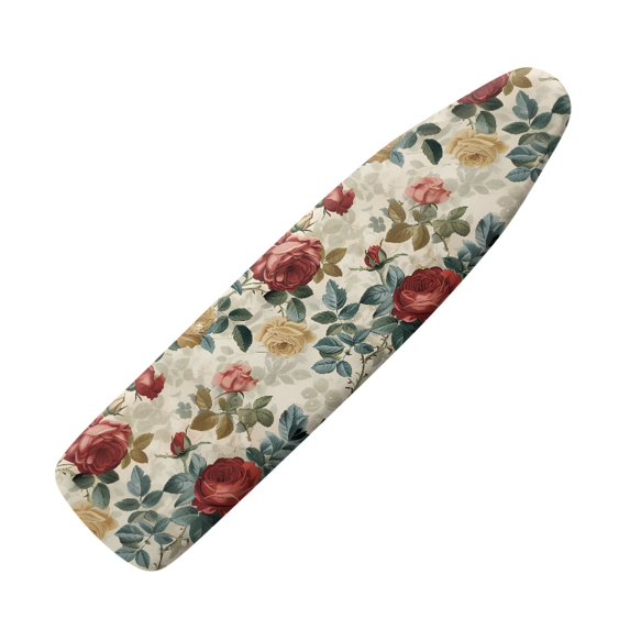 HELLHERO Soft Ironing Board Cover, Rose Ironing Board Cover, Non Stick Scorch and Stain Resistant Standard Size 15x54 Inch with Elastic Edges