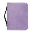thumbnail image 1 of HELLHERO Solid Lavender Pattern Bible Covers for Christian Prayer Church, Protective Church Bible Bag PU Leather Top Handle Bible Case, 1 of 12
