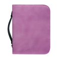 thumbnail image 1 of HELLHERO Solid Pink Leather Texture Church Bible Bag for Women, Portable Bible Covers with Handle for Outdoor Outdoor Study Christian Prayer, 1 of 12