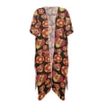 thumbnail image 1 of HELLHERO Spain Flag Heart & Soccer Ball Kimono Cover-Up - Lightweight Breathable Beachwear for Summer Vacation, Pool & Resort Trips, 1 of 6