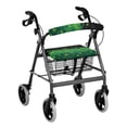 thumbnail image 1 of HELLHERO Sparkling Clover Walker Seat Cushion Cover & Seat and Backrest Covers with Removable Dust Proof Stain Proof Non-Slip Fit, 1 of 7
