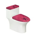 thumbnail image 1 of HELLHERO Spider Web Cozy Polyester Fabric Toilet Seat Covers Set Fits All Toilet Shapes Comfortable and Practical Bathroom Toilet Cover Set Elastic Bottom for Indoor Home, 1 of 8