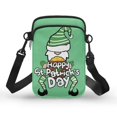 thumbnail image 1 of HELLHERO St. Patrick's Day Leprechaun Gold Adjustable Crossbody Bag, Polyester Double-layer for Adults, 1 of 7