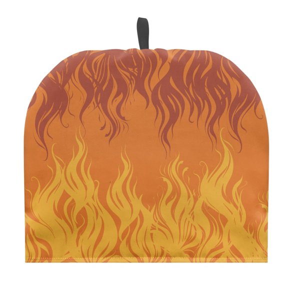 HELLHERO St. Patrick's Day Lightweight Tea Cosy Dust Proof Lightweight Dynamic Flame Gradient Keep Warm 1Pcs