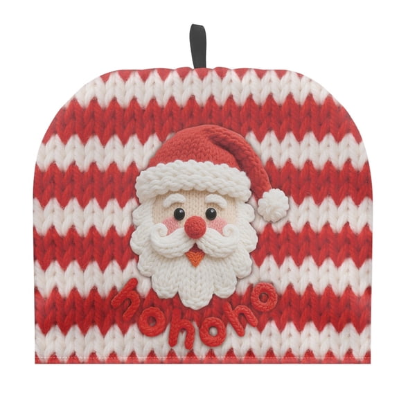 HELLHERO St. Patrick's Day Santa Claus Teapot Cover Thermal Insulation Protector Polyester Canvas for Hotel