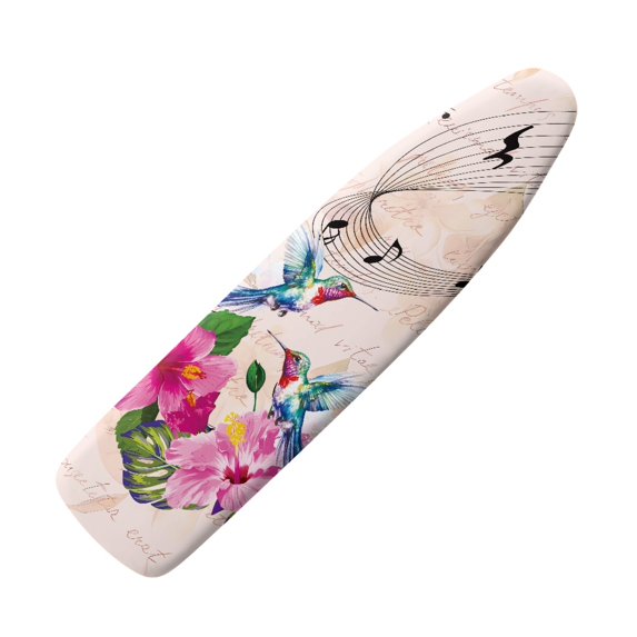 HELLHERO Standard Size 15x54 Inch Ironing Board Cover Hummingbirds Notes Print Iron Cover for Ironing Board Stain & Scorch Resistant Easy to Install Remove