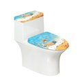 thumbnail image 1 of HELLHERO Starfish Elastic Fabric Toilet Lid Dust Cover Set, Adjustable, Stretch 17"x21" Elastic Edge, Machine Washable, Stylish Gifts, 1 of 8