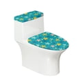 thumbnail image 1 of HELLHERO Starfish Pattern Fits All Toilet Shapes Stretch Fit 2 Piece with Soft Toilet Lid Seat Cover Set Easy Care, 1 of 7