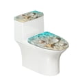 thumbnail image 1 of HELLHERO Starfish Shells Adds Holiday Charm for Household, Universal Polyester Toilet Dust Cover Set, Adjustable, Fits All Toilet Shapes, 2 Piece, 1 of 8