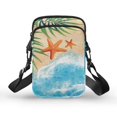 thumbnail image 1 of HELLHERO Starfish Shoulder Purse Polyester Lightweight Adjustable Crossbody Bag for Outdoor Daily Use, 1 of 7