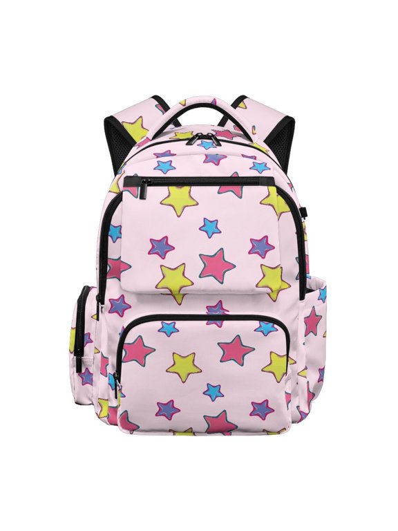 Stars Bookbag with Multi-Pocket, traspirante Durable 17 Inch Book Bag for Elementary Primary School