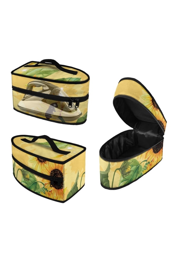 Steam Iron Bag Sunflowers Protective Travel Iron Case Gym, Case Only