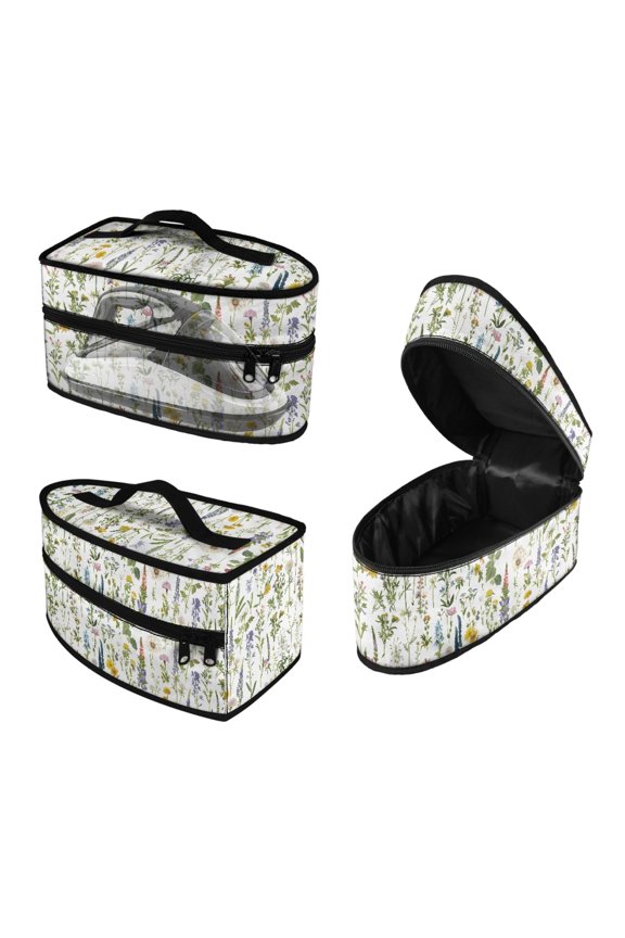 Steam Iron Storage Case Botanical Meadow Portable Universal for Most Irons Durable & Protective Carrying Case, Bag Only