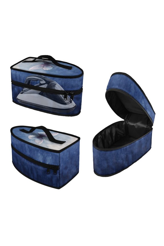 Steam Iron Storage Holder Gradient Butterfly Design Handheld Durable Protective Travel Steamer Bag, Bag Only