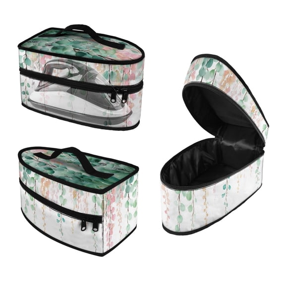 HELLHERO Steamer Carrying Case Portable Travel Steamer Storage Bag Holder Organizer Easy to Store and Carry Watercolor Botanical Thanksgiving, Case Only